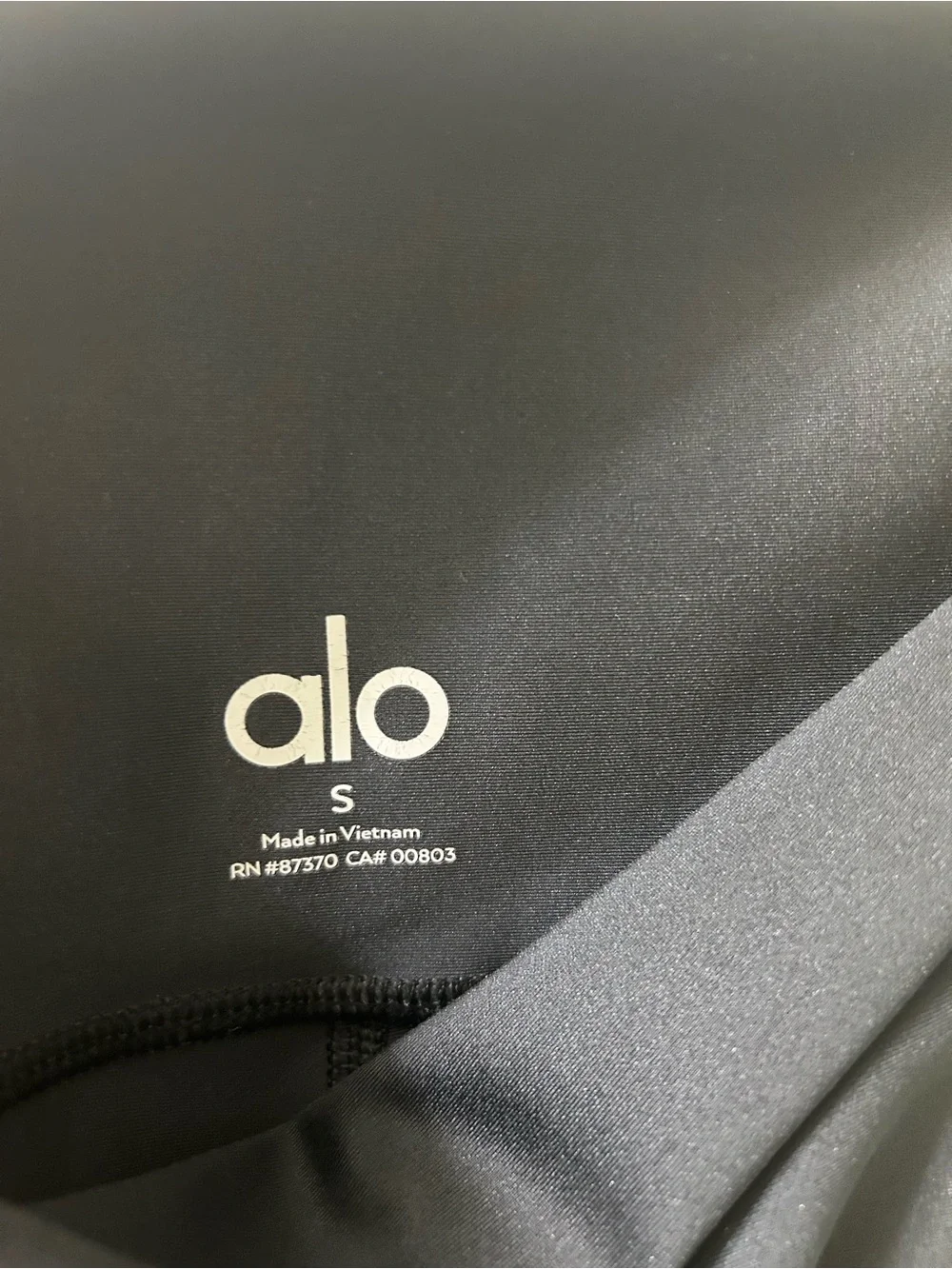 ALO Yoga Black Air Brush High-Waist Smoothing Leggings Size Small inseam 27